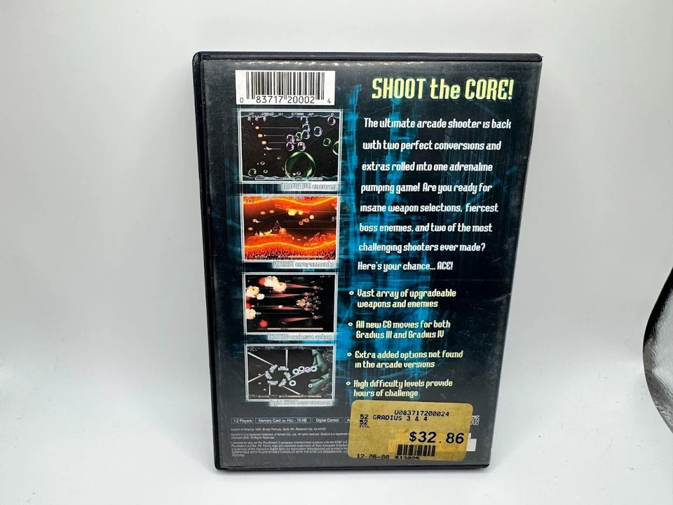 Gradius III & IV PlayStation 2 Complete CIB  With Manual *Disc Mint* - Image 2 of 3