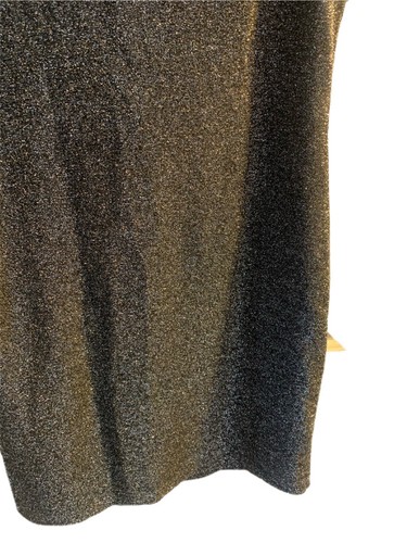 Vestido Serra Metálico Plateado Negro Sin Mangas Usado Para Mujer Talla Mediana Moda - Imagen 16 de 18