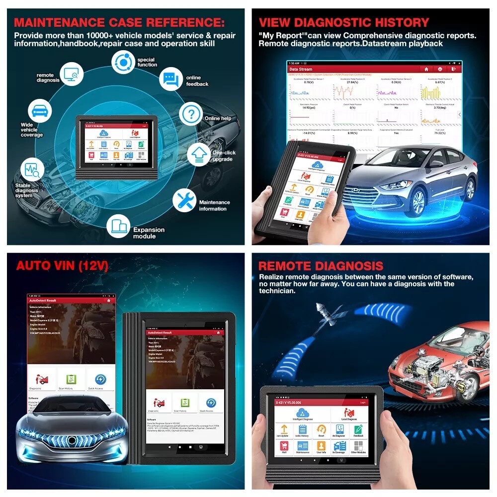 LAUNCH X431 PRO 5 V+ Car OBD2 Scanner Diagnostic Tool Key Programming