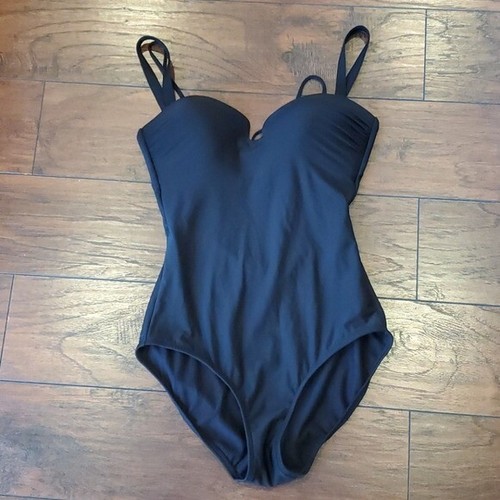 NWOT Athleta Aqualuxe Square Plunge 1 one piece swim boho sz S swimwear - Picture 5 of 9