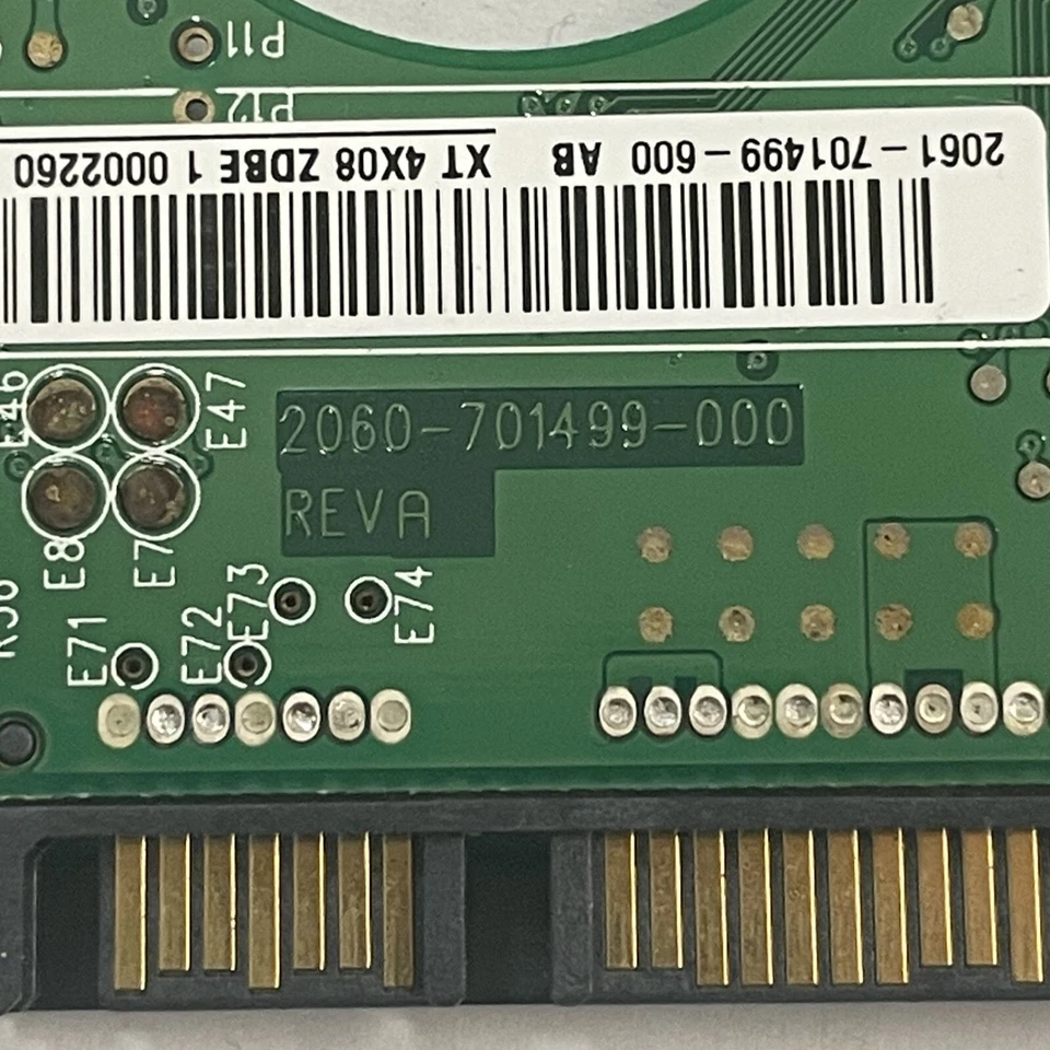 WD WD2500BEVS 2.5" SATA HDD PCB Board 2060-701499-000 REV A FW T0 0XR812 - Image 2 of 4