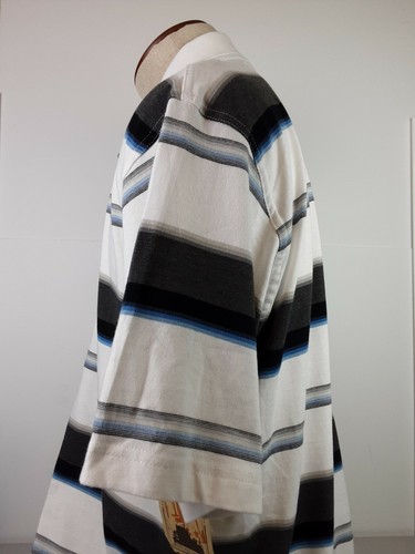 Retrofit White Striped 100% Cotton Men's Button Down SS Shirt Size XL (B5) - Picture 8 of 15
