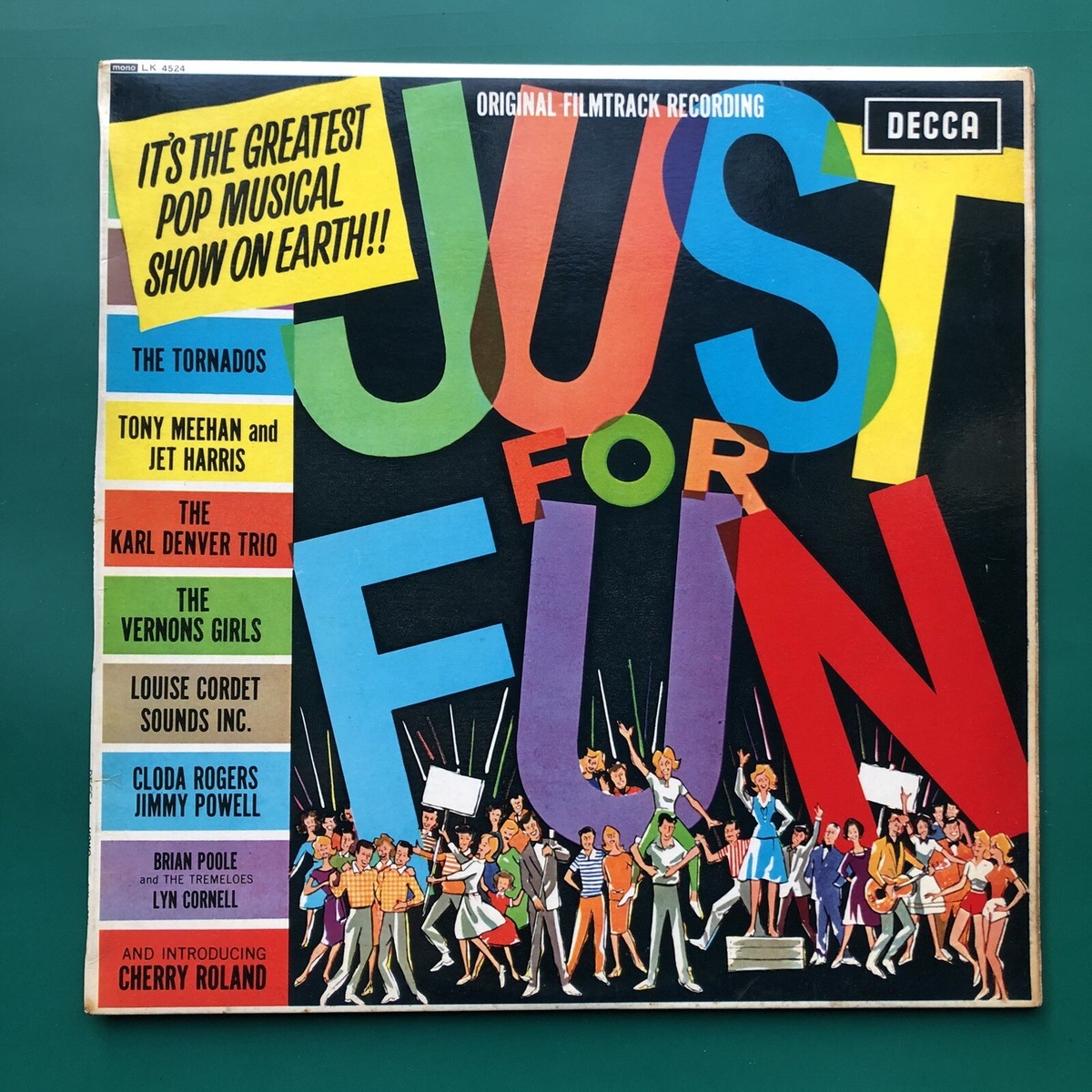 JUST FOR FUN Pop Film Soundtrack OST LP Mark Wynter Cherry Roland
