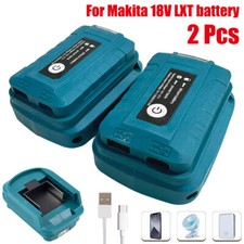 2Pcs USB+Type C Power Source Charger Adapter For Makita 18V LXT Li-Ion Battery
