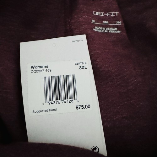 Nike Showtime Basketball Pants CQ0337-669 Maroon /Black Size 3XL - Picture 11 of 12