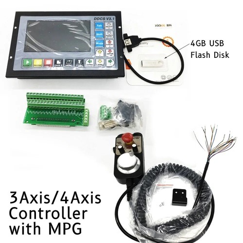 3/4Axis DDCSV3.1 USB Motion CNC Controller G code System Offline Stand Alone&MPG - Picture 9 of 9
