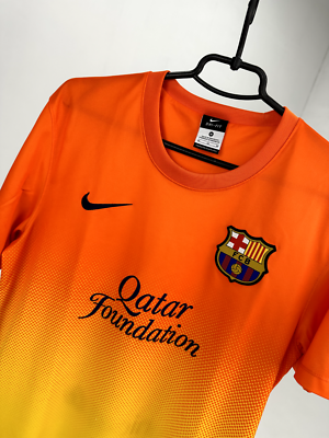 FC Barcelona 2012/2013 Away Jersey Nike Yellow Shirt Size M | eBay