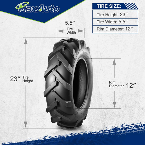 Farm Tractor Tire 6-12 Replace Kubota 7100 Series 4WD H167, 6X12 Nhs Garden Ag T - Picture 4 of 7