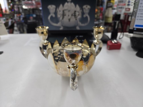 Vintage Gift Gallery Floral Center Piece Silver Plated Made In China - Picture 6 of 15