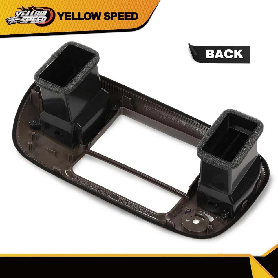 Fit For 2000-2003 Ford F150 Center Dash Radio Surround Bezel Trim Panel Brown - Image 4 of 4