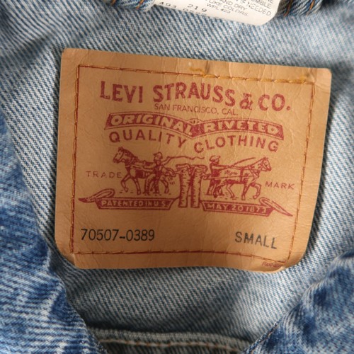 Vintage 90s Levis Christina Aguilera Sears Denim Jacket Blue Trucker Size S - Picture 9 of 14