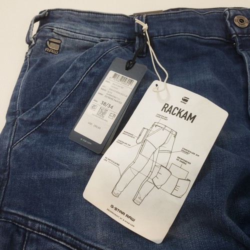 Jeans G-Star Raw Rackam 3D skinny fit super elasticizzato in vernice estrema uomo 38x34 - Foto 9 di 24