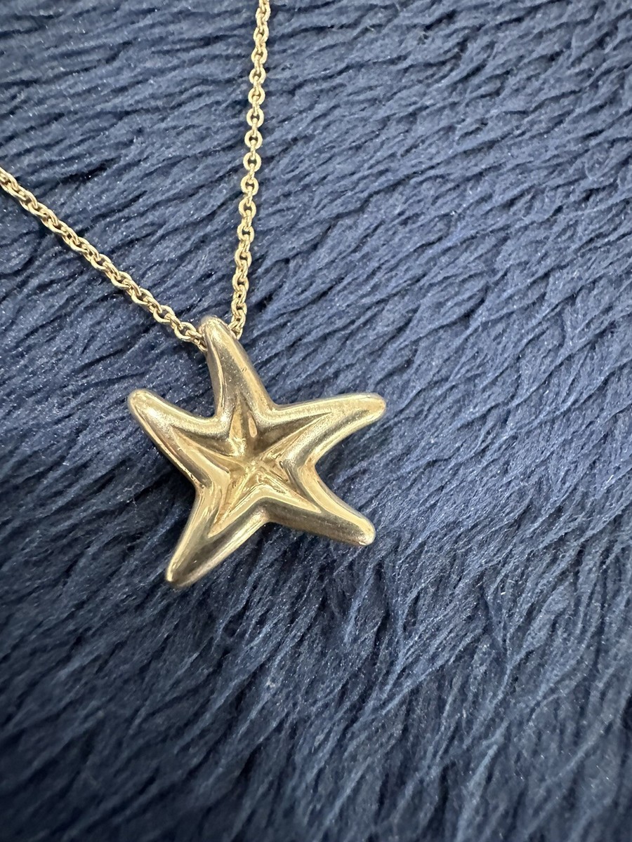 (C072210)Tiffany スターフィッシュ ネックレス 925 中古】 ティファニー ネックレス スターフィッシュ シルバー925