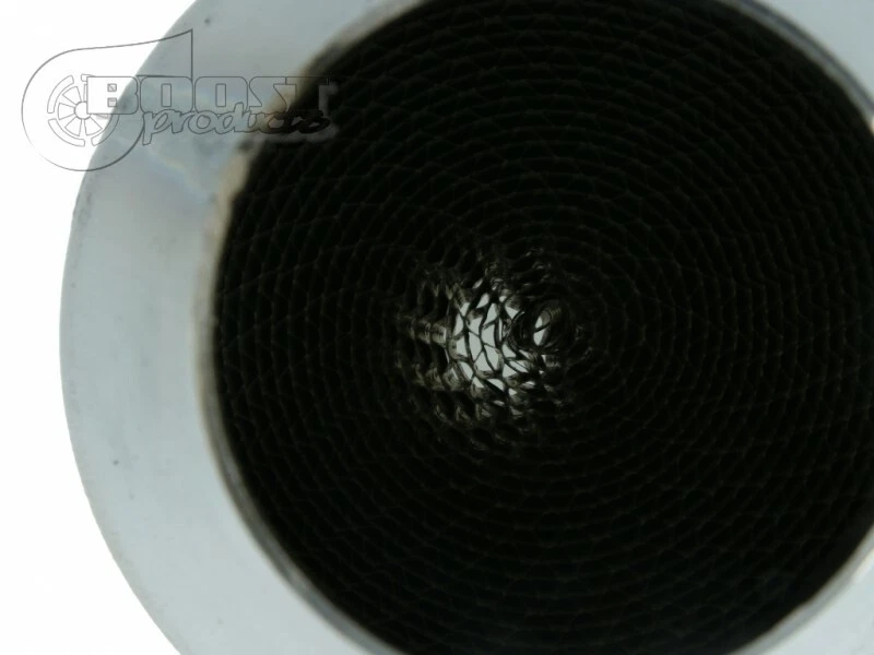 catalizzatore sportivo 100 celle kat metallico acciaio universale tuning auto - Immagine 4 di 4