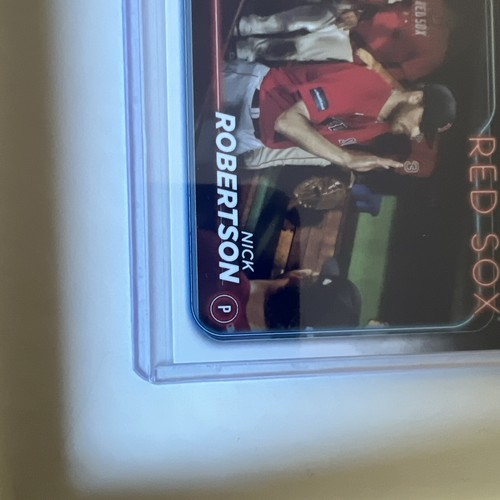 2024 Topps Nick Robertson GOLD Mirror Image Variation #13 Boston RED SOX RC SSP! - Bild 2 von 6