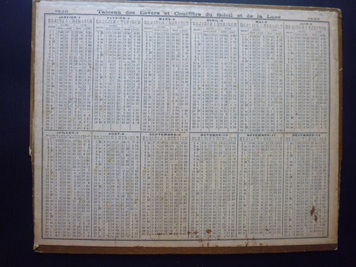 almanach calendrier des postes et télégraphes 1920 - Picture 9 of 9