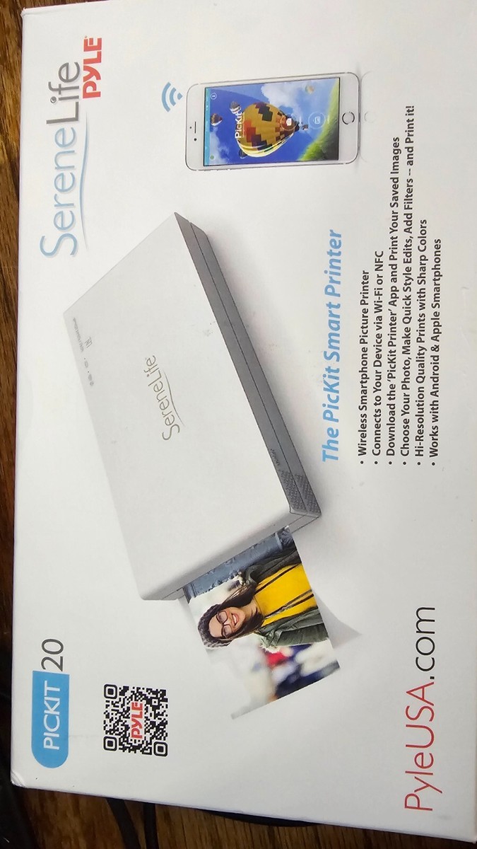 Wireless Smart Printer ✰PYLE SereneLife Pickit 20 iPhone, Android- Wi-Fi,  NFC✰