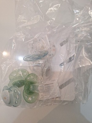 Tommee Tippee Night Schnuller, Symmetrische Kiefergerechte Form, BPA-freies Sili