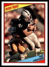 1984 Topps TODD CHRISTENSEN #106 Los Angeles Raiders Instant Replay