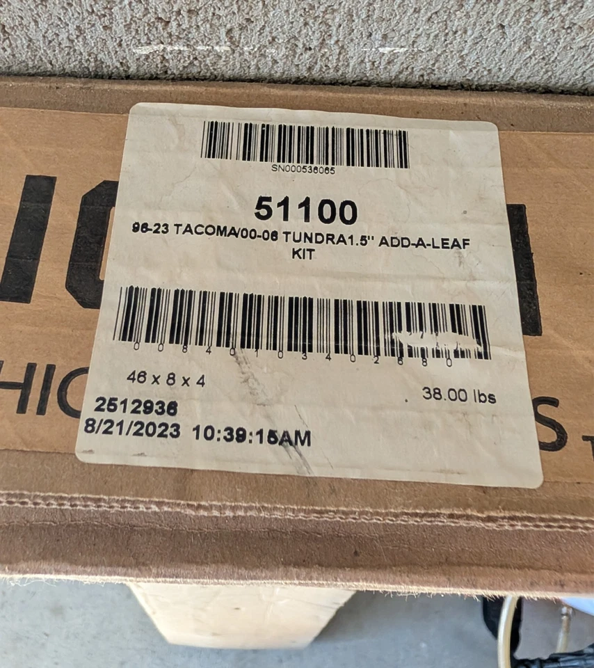 Kit Add-A-Leaf Icon 51100 1.5"; para Toyota Tacoma 1996-up/2000-2006 Tundra NUEVO Foto 3 de 3