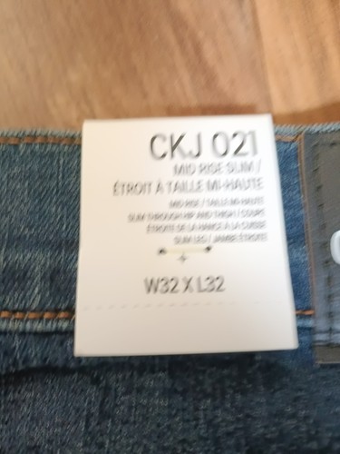 CALVIN KLEIN BNWT MENS SLIM FIT JEANS Size 32 X 32 Dark Hampton FREE POST AUS - Picture 9 of 10