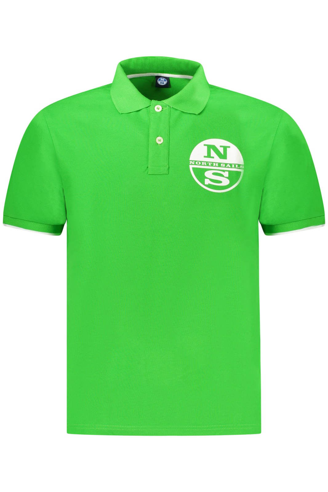 North Sails Uomo Verde Polo In Cotone Con Stile Nautico - Immagine 2