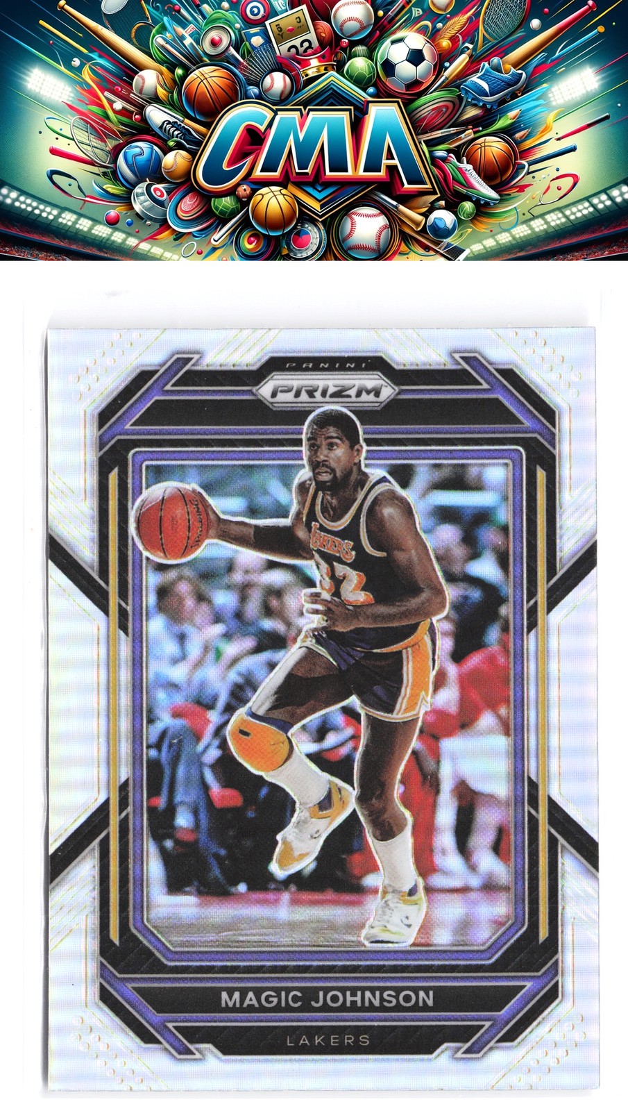 2022-23 Panini Prizm #276 Magic Johnson Prizms Silver
