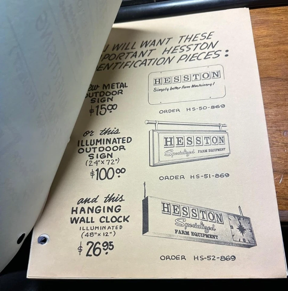 1970 HESSTON Marketing Display Dealer Salesmen Brochure Specs & Prices - Image 2 of 4