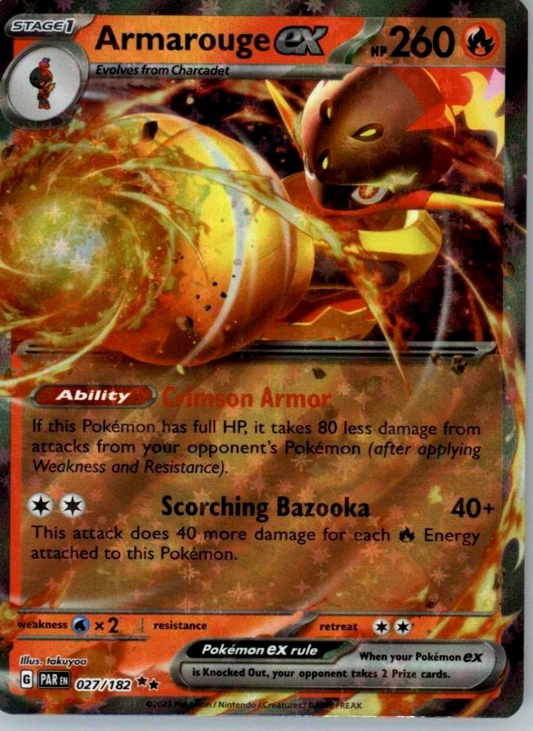 Pokémon Armarouge ex Paradox Rift #27/182 🇺🇸