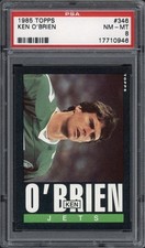 1985 Topps Ken O'Brien Rookie RC #346 PSA 8 NM-MT New York Jets
