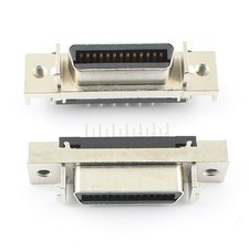 1Pcs SCSI Female 26 Pin MDR CN Type Straight 180 Degree DIP Connector Adapter