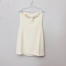 ASTR the Label Melani strapless mini dress in cream Women’s Size M