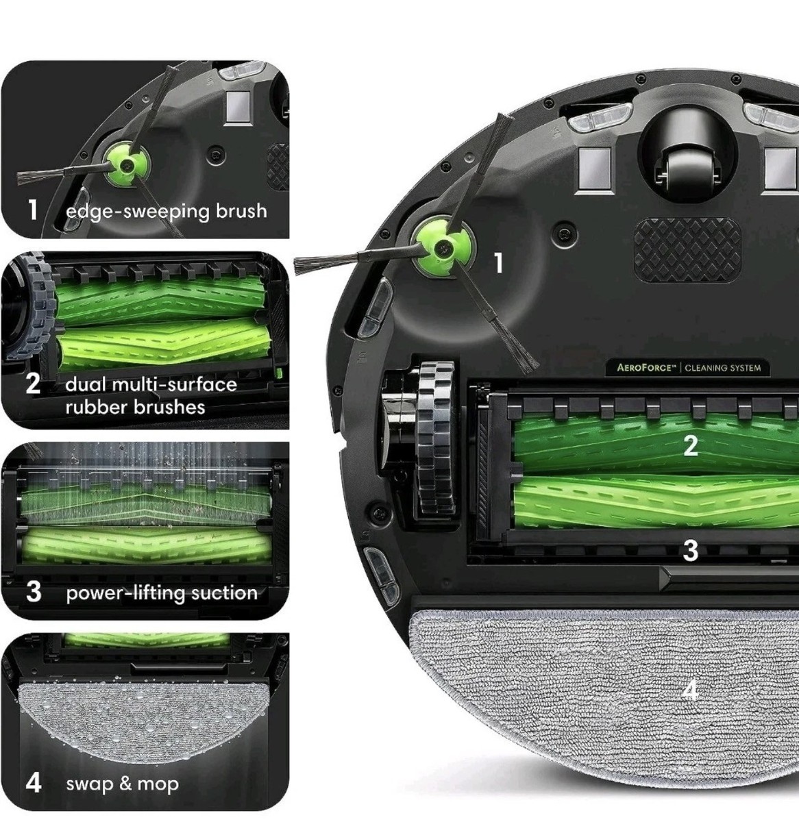iRobot Roomba Combo j5＋ j557860 iRobot Roomba Combo j5+ Auto Charging Self Emptying Pet Robotic