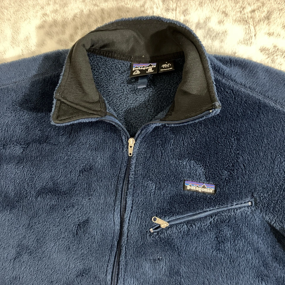 Pullover polar Patagonia Anorak vintage años 90 grande hecho en EE. UU. pila media cremallera Foto 3 de 4