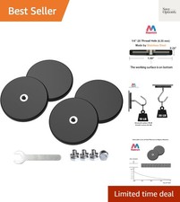 4 Pieces Strong Rubber Coated Mounting Magnets Anti-Scratch  Anti Corrosion,...