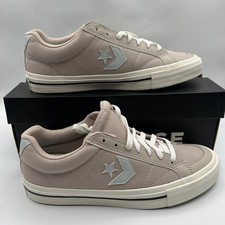 Converse Sport Casual OX Sneakers Mens 8.5 Papyrus Grey Canvas Low Top Shoes