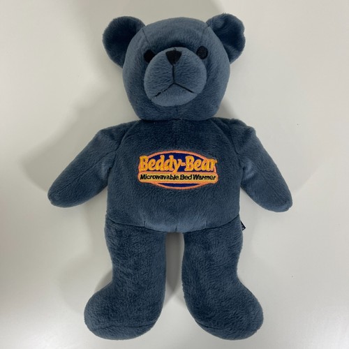 Vintage Intelex Beddy-Bär - Weltweit erster mikrowellengeeigneter Teddy Plüsch - blau