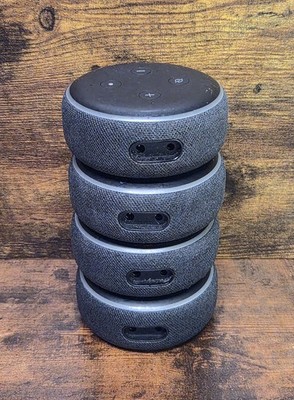 AMAZON Echo Dot  L-1855 LOT OF FOUR, Black **plz Read**