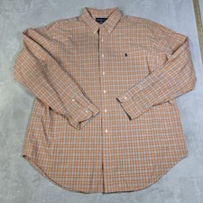Lot Of 2 Polo Ralph Lauren Blake Long Sleeve Button Up Shirts SZ 2XL Plaid/Solid