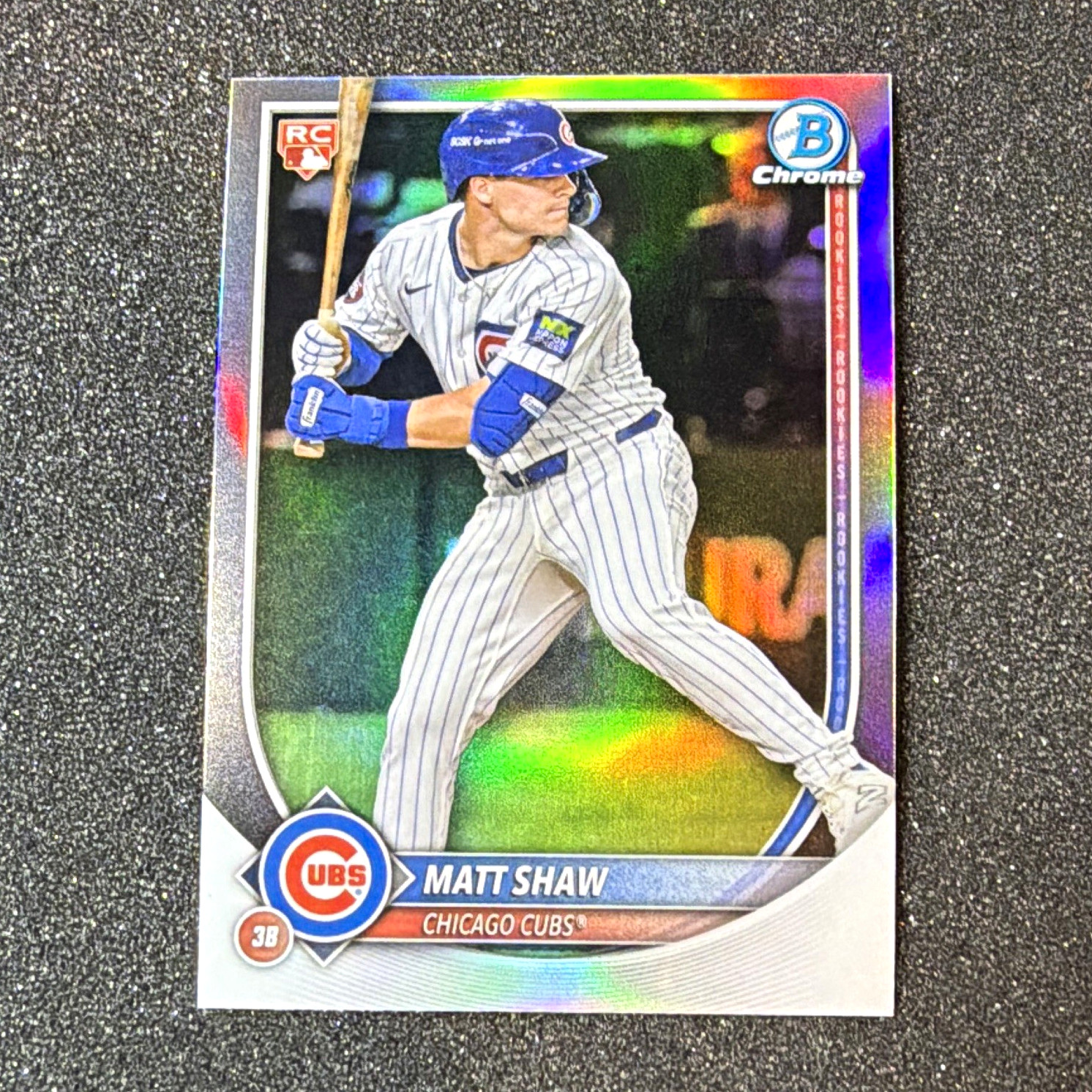 Topps Matt Shaw Chicago Cubs 2025 Red Rookie Bowman Chrome Refractor RC #46