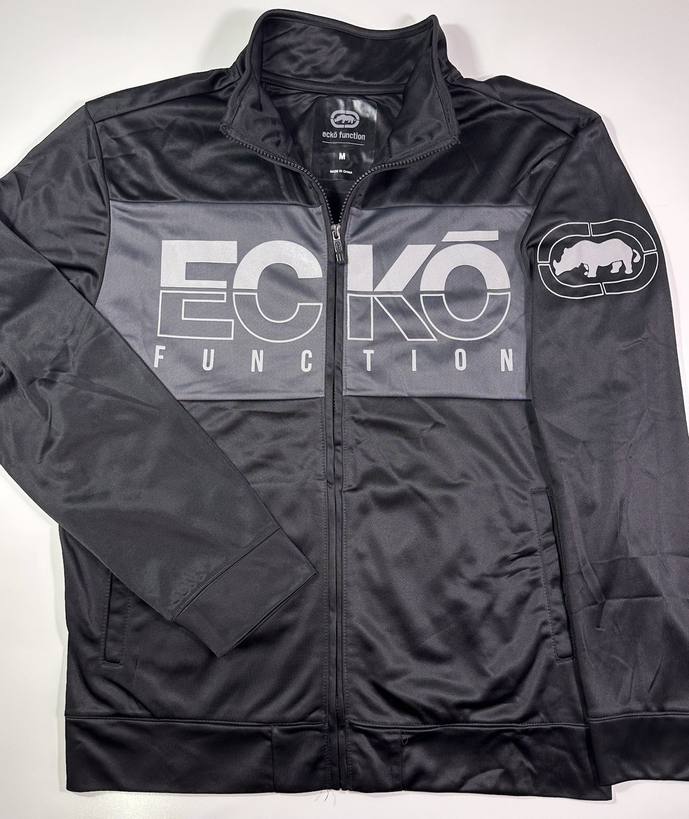 Ecko Function Full Zip Track Jacket Mens M Black … - image 1