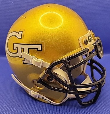 Georgia Tech Yellow Jackets Mini Football Helmet Golden NCAA Schutt Authentic 