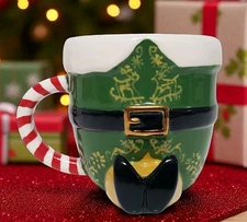 Pottery Barn Buddy the Elf Figural Mug 12 OZ NIB Christmas Holiday