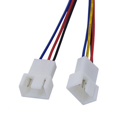 Fan Power Cable 12cm PH2.0 Small 4Pin to Double 3Pin/4Pin PVC Fan Cable Powe'ZK - Afbeelding 2 van 6