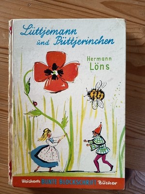 Lüttjemann und Püttjerinchen Buch Hermann Löns, altes Kinderbuch von 1965