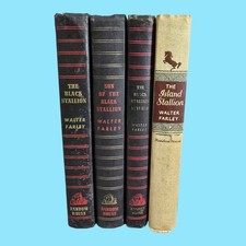 The Black Stallion Series First 4 Hardback Books Walter Farley 1940s
