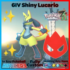 ✨ Shiny Alpha Lucario 6IV + EVs ✨ Pokemon Legends ZA 🚀 Fast 🚀