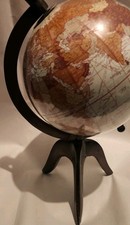 Table Top World Globe Brown Decorative Desk D...