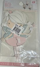 Next 3er Set Fee 3D Wandbilder, Aufkleber Abziehbild, Papier und Haustier 