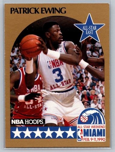 1990 NBA Hoops East All Star Patrick Ewing #4 - Picture 1 of 2